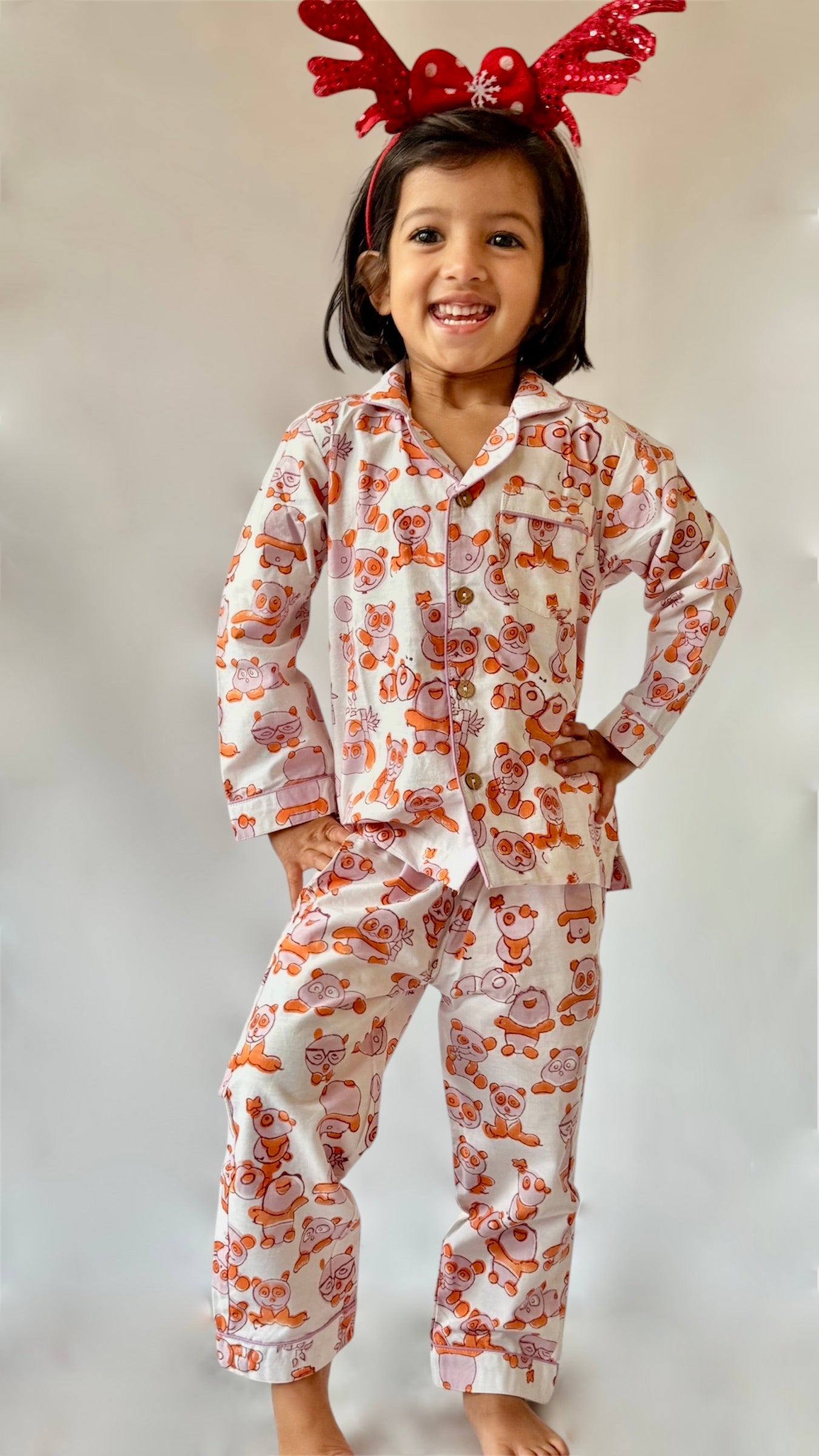Unisex Toddler Pajama Set - Panda Print