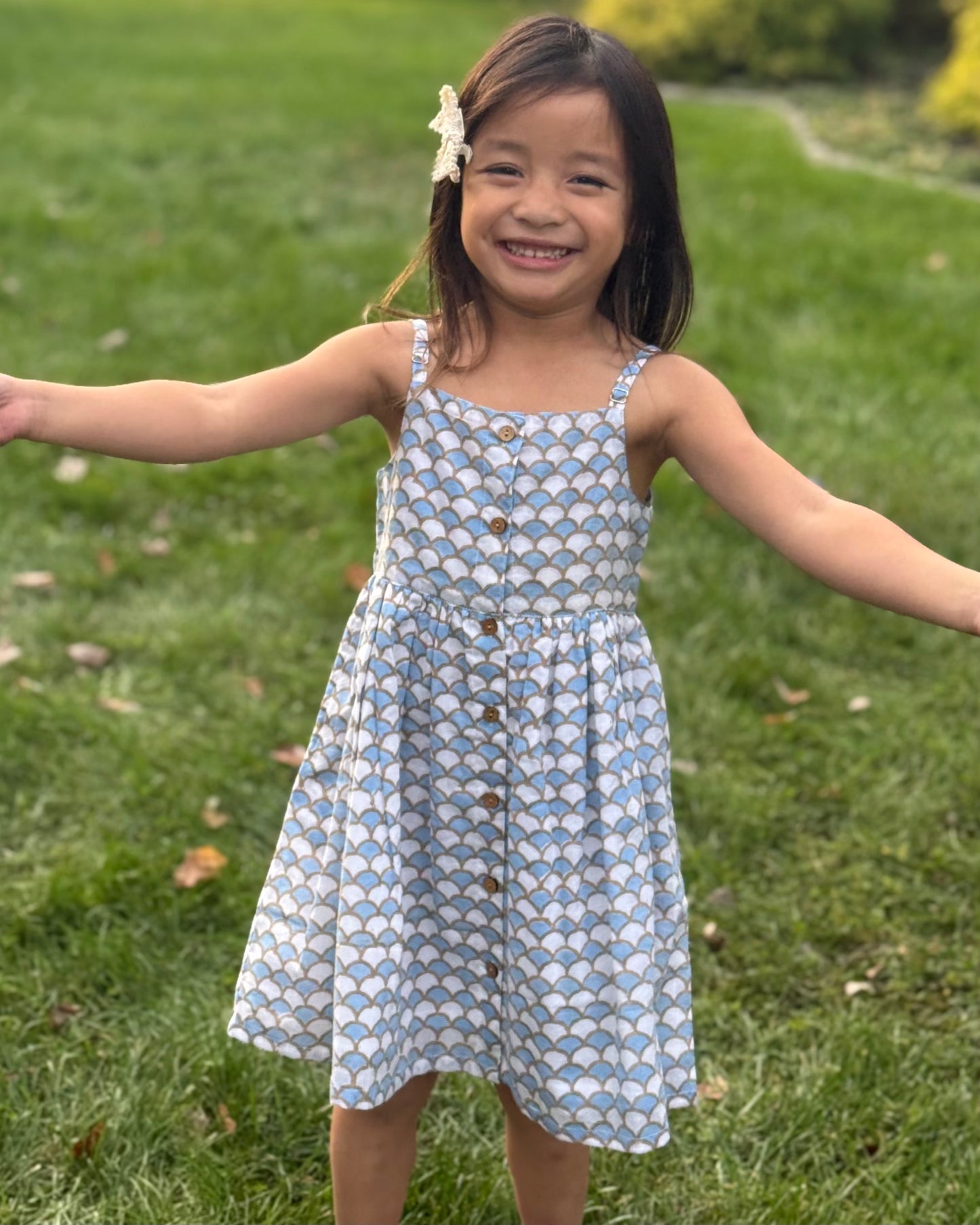 Little Girls' Mermaid Cotton Dress