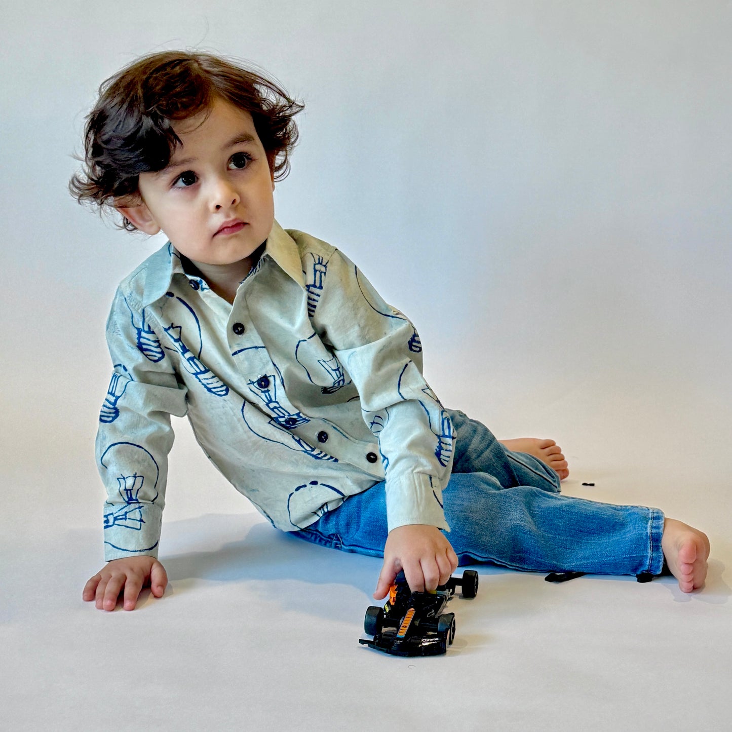 Handmade Full-Sleeves Button Down Bulb Shirt