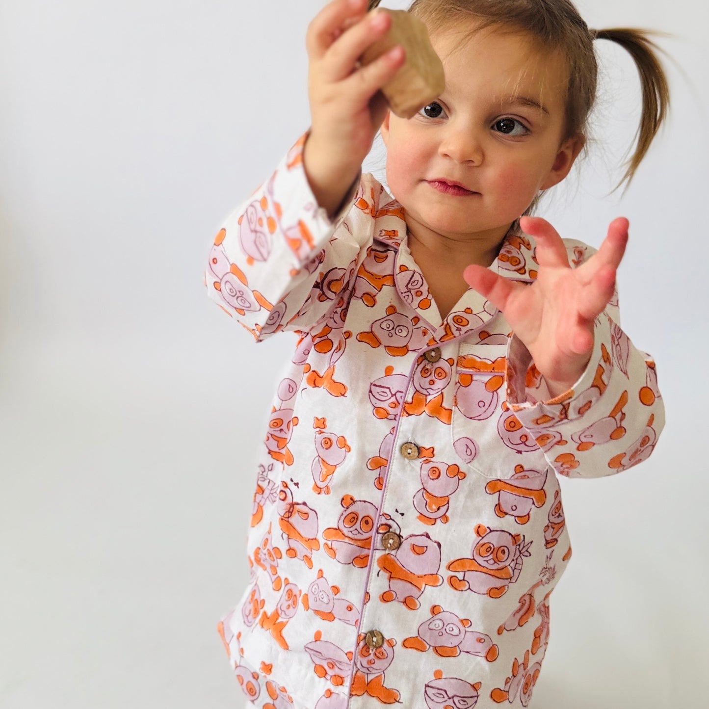Unisex Toddler Pajama Set - Panda Print