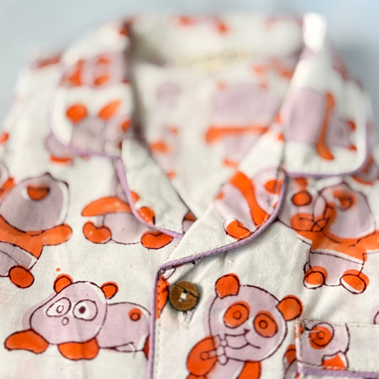 Unisex Toddler Pajama Set - Panda Print