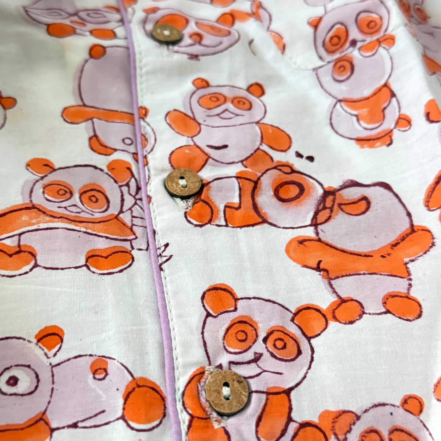 Unisex Toddler Pajama Set - Panda Print