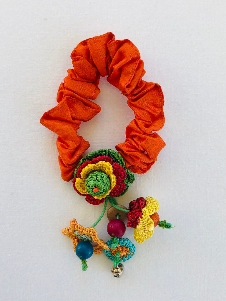 Crochet Hair Scrunchies for Girls