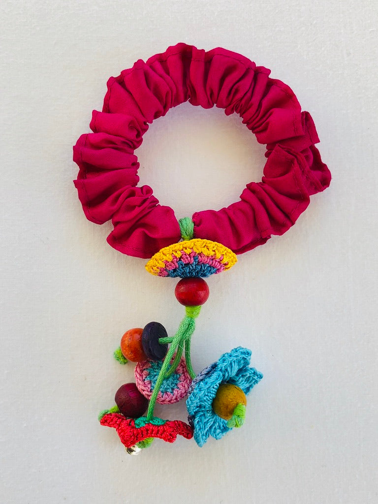 Crochet Hair Scrunchies for Girls