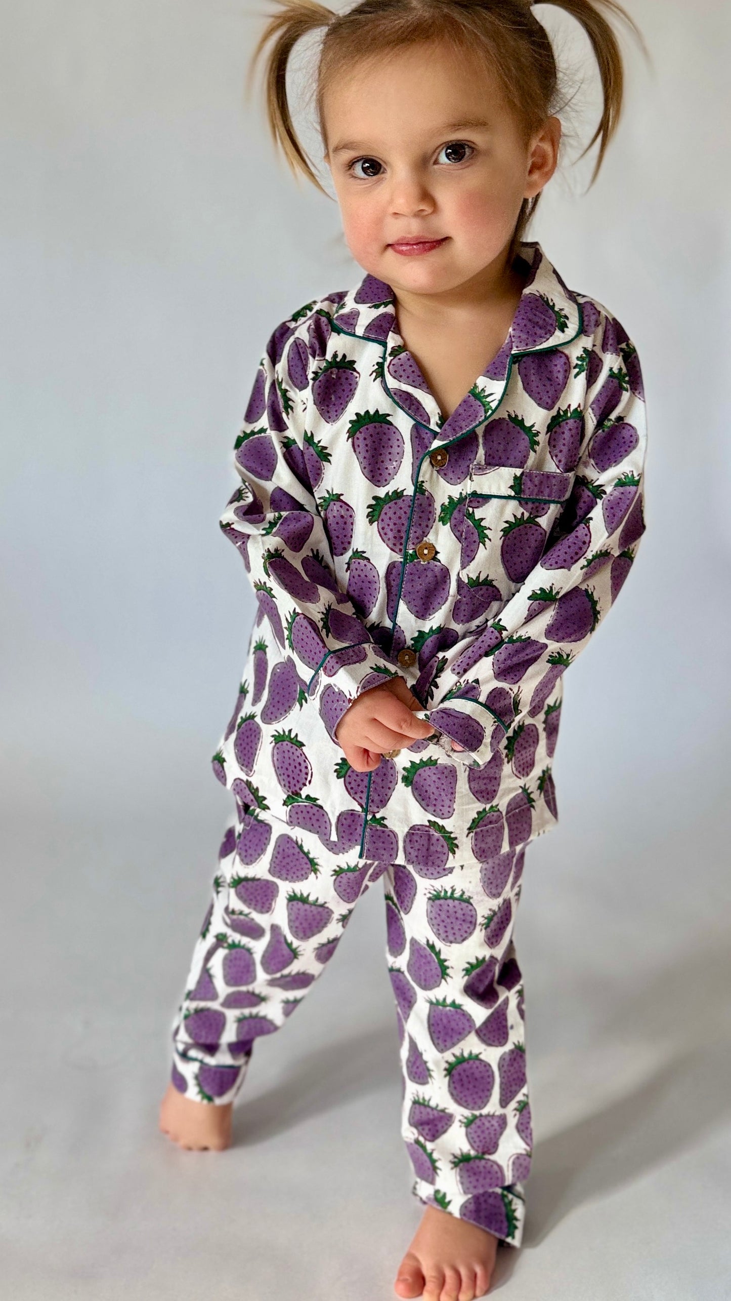Unisex Toddler Pajama Set - Strawberry Print