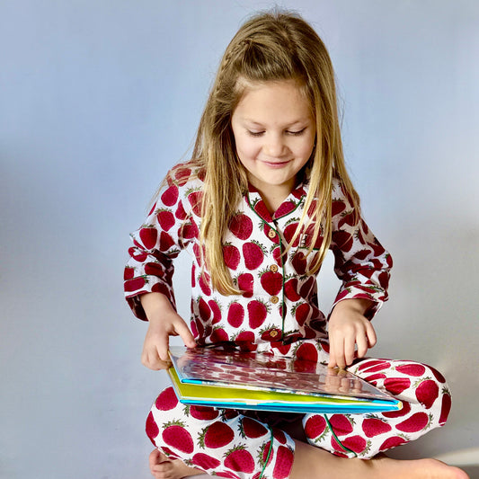 Holiday Unisex Strawberry Kids' Pajama Set