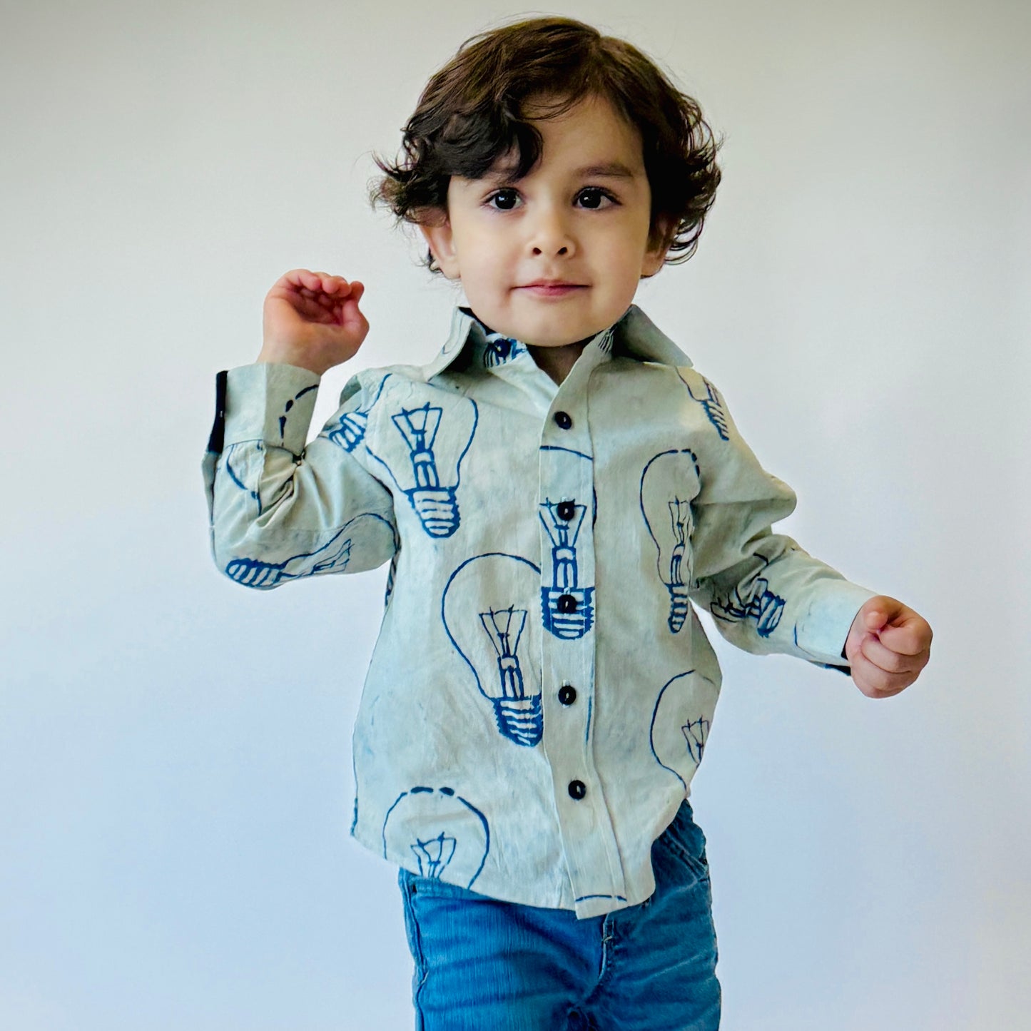 Handmade Full-Sleeves Button Down Bulb Shirt
