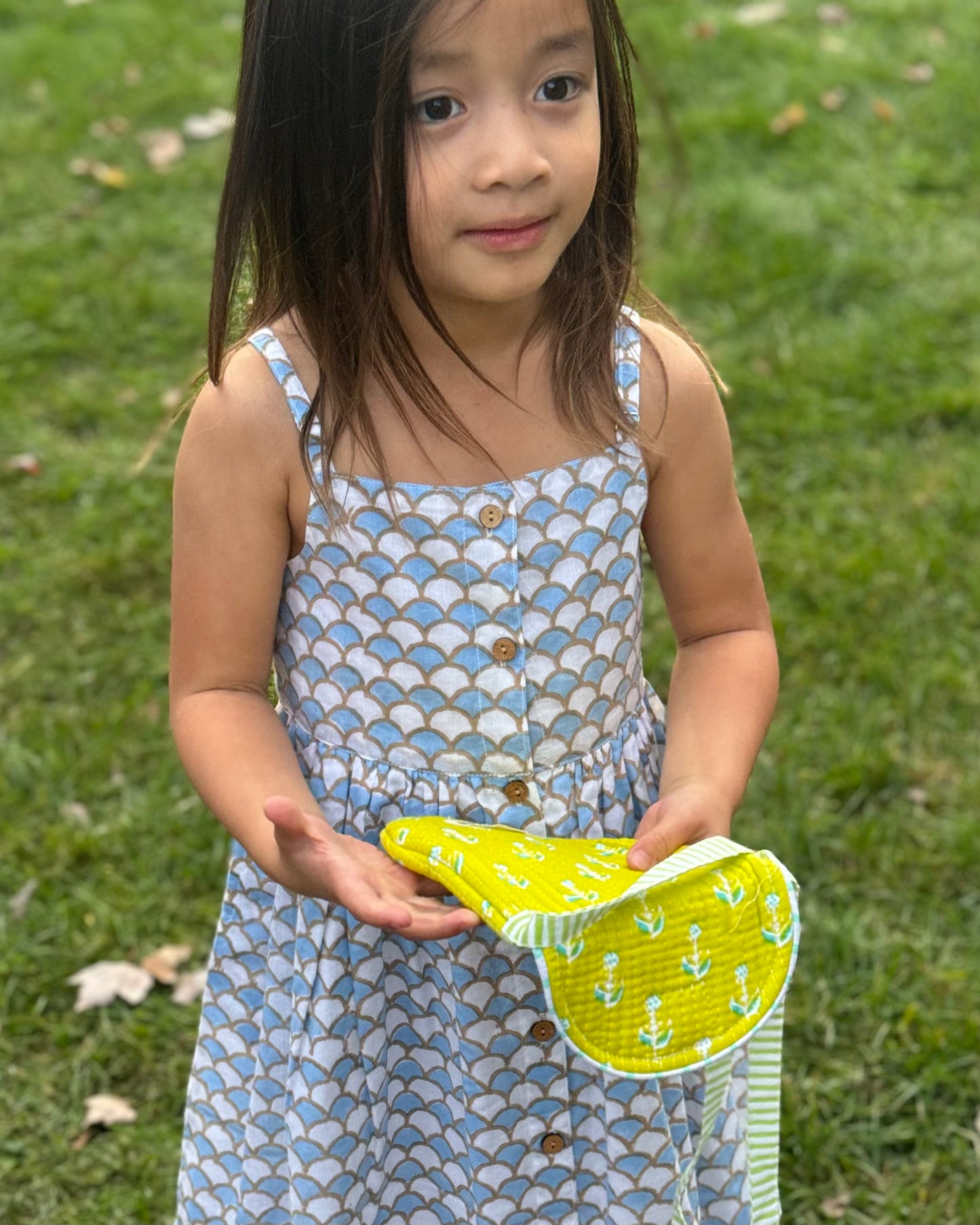 toddler Girls mermaid print summer cotton dress