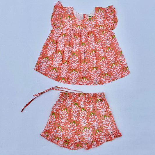 Floral Cotton 2-Piece Girls' Set