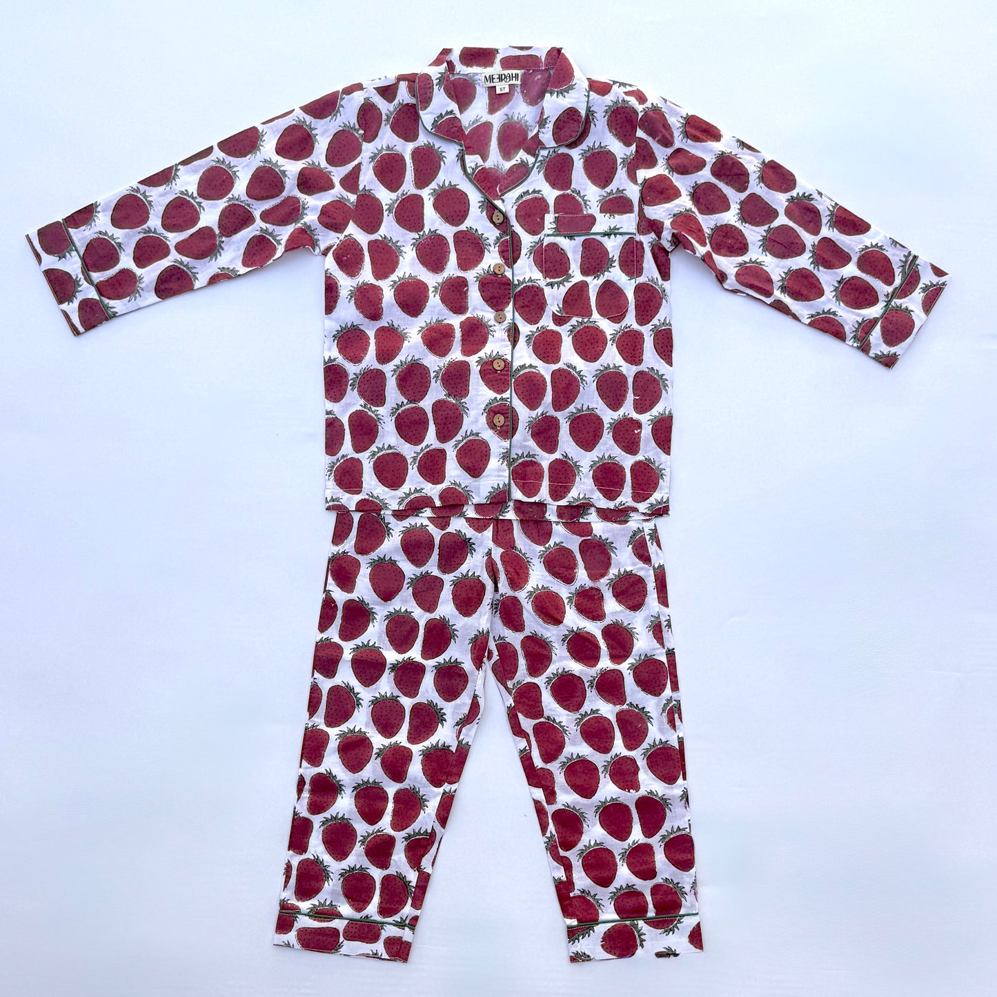 Holiday Unisex Strawberry Kids' Pajama Set