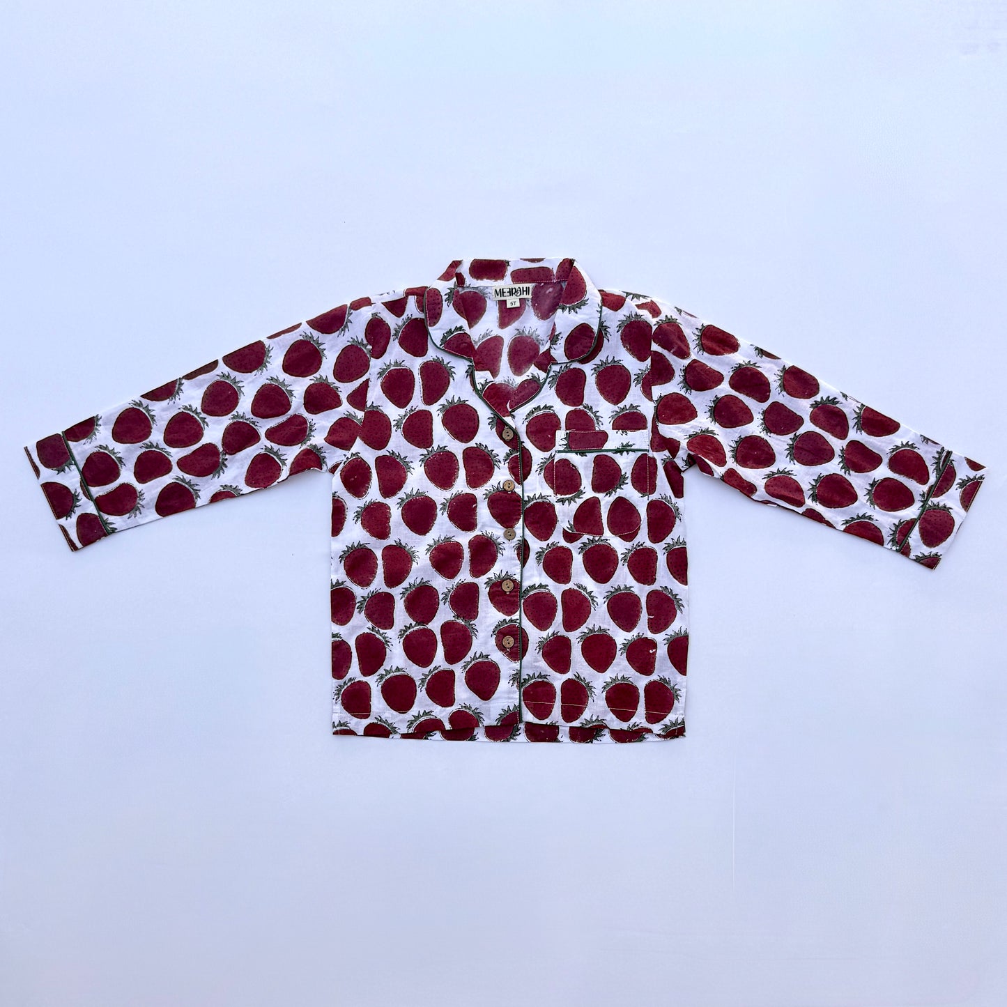 Holiday Unisex Strawberry Kids' Pajama Set