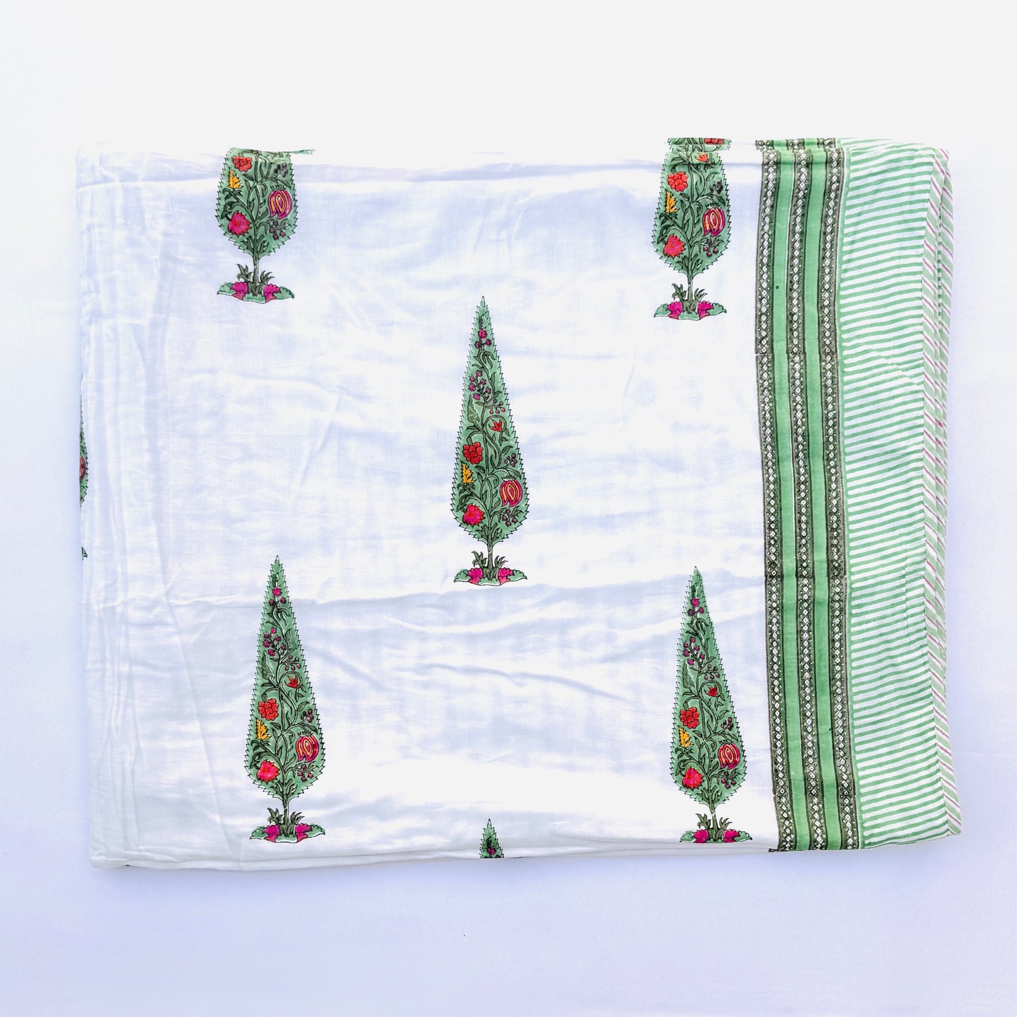 Reversible Cotton Christmas Print Blanket