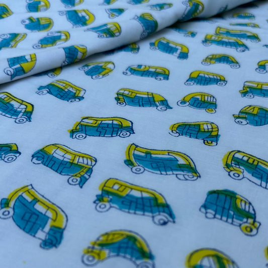 Tuk tuk or auto print kid blanket