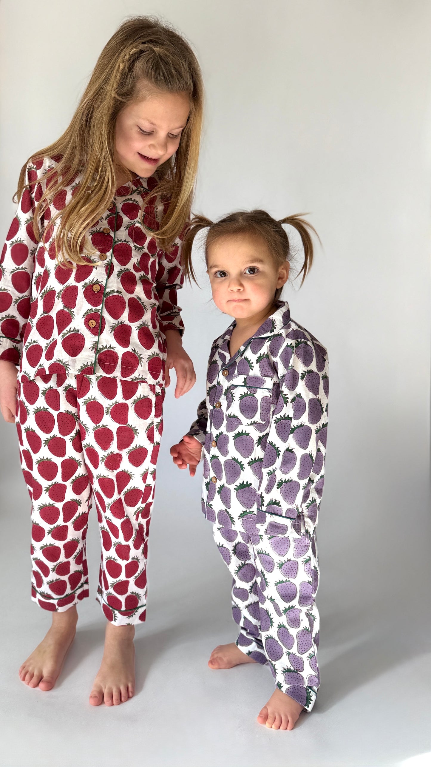 Unisex Strawberry Kids' Pajama Set