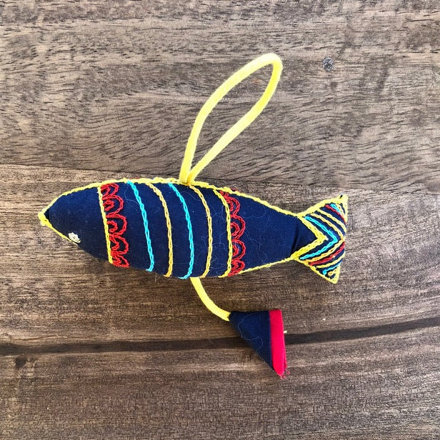 Embroidered Fabric Animal Ornaments & Sensory Toys (Set of 3)