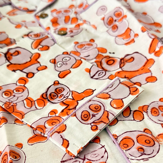 Unisex Toddler Pajama Set - Panda Print