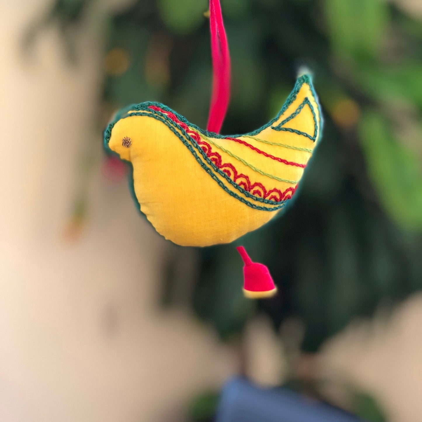 Embroidered Fabric Animal Ornaments & Sensory Toys (Set of 3)