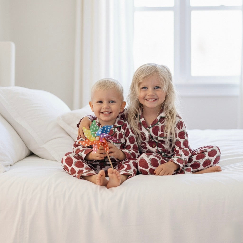 Unisex Strawberry Kids' Pajama Set