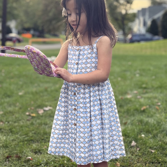 mermaid cotton dress for summer for girls 