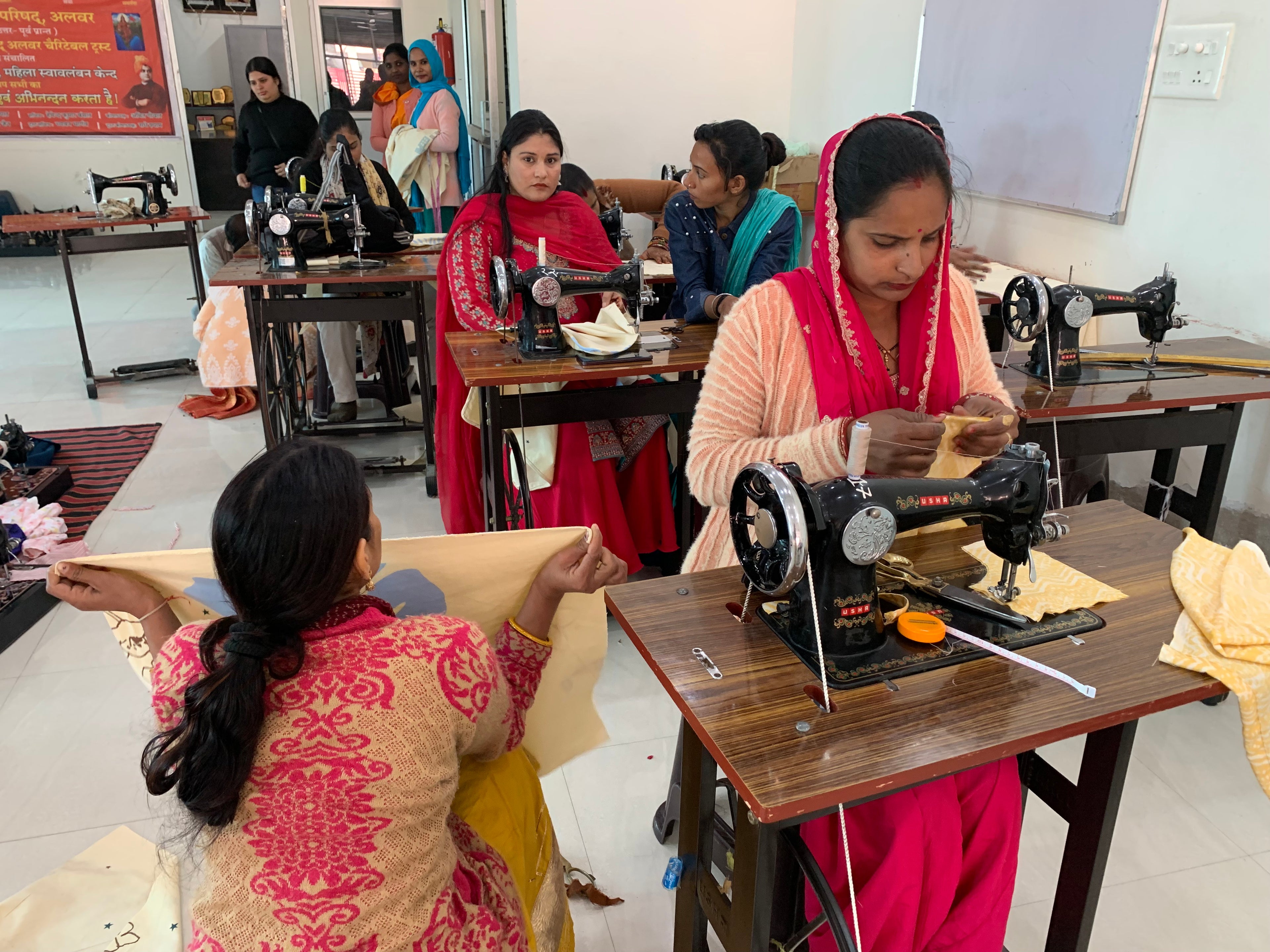 Teaching women how to sew and curating them