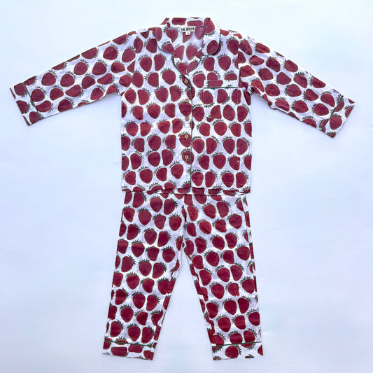 Holiday Unisex Strawberry Kids' Pajama Set