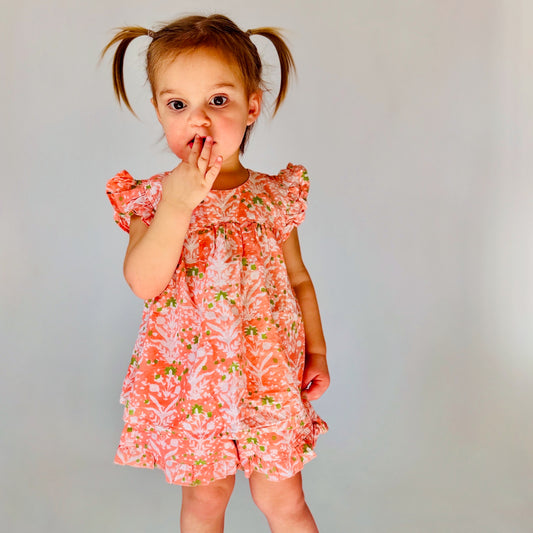 Floral Cotton 2-Piece Girls' Set