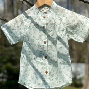 Tropical Cotton Hand Printed Shirt