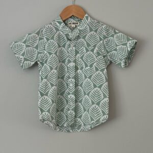 Leaf Hand Block Printed Cotton Shirts