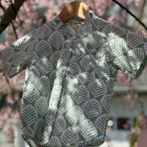 Leaf Hand Block Printed Cotton Shirts